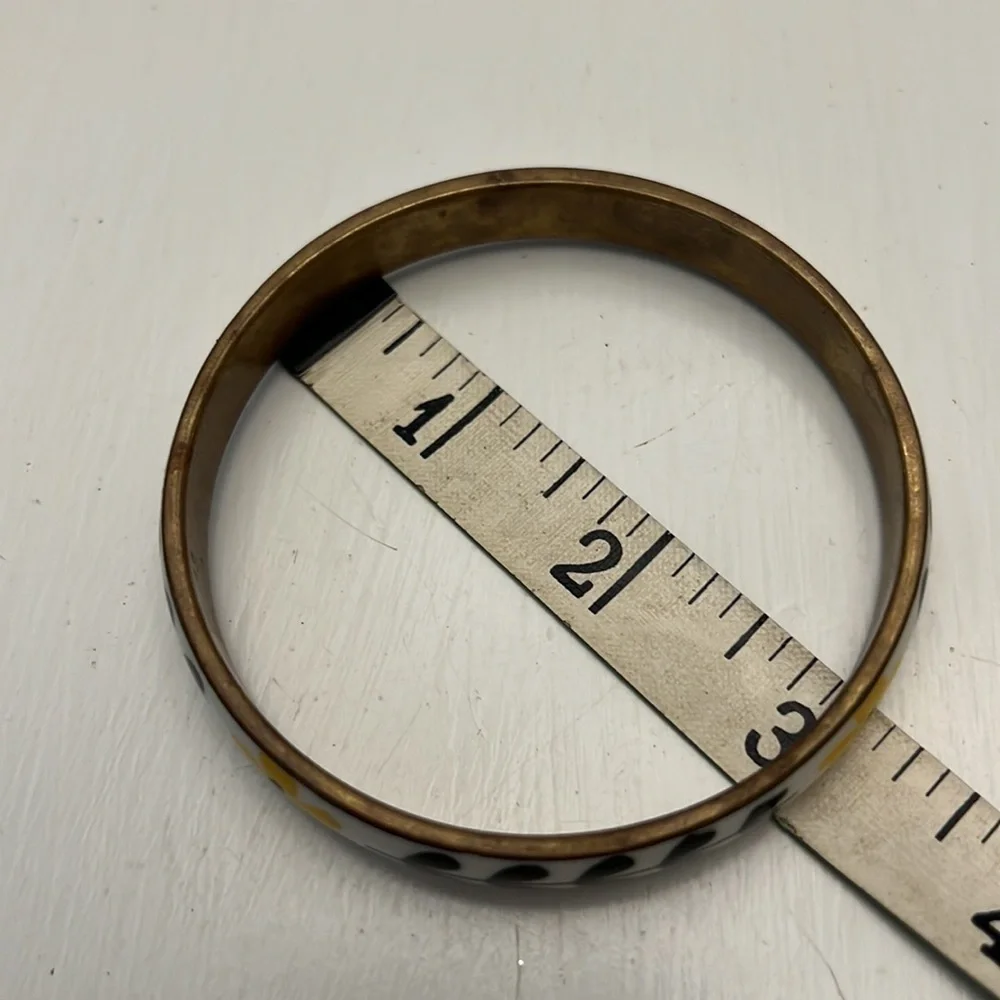 Enamel Brass Vintage Bangel Bracelet